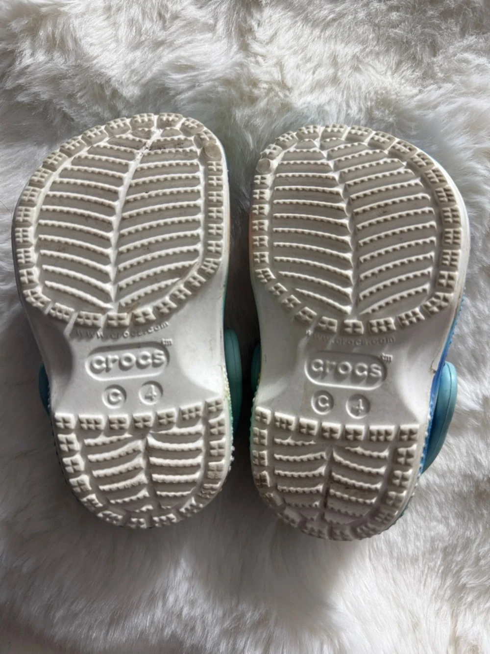 CROCS Tie-Dye Pastel Clog in Blue, Purple, Green